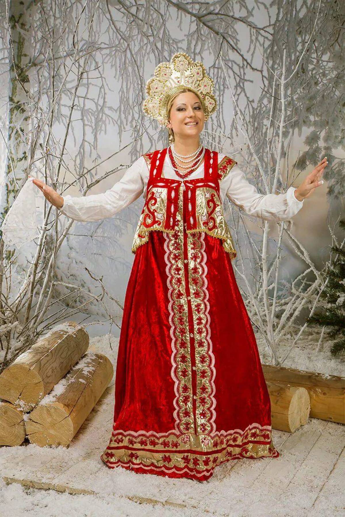 Girls in Slavic costumes in Hubli