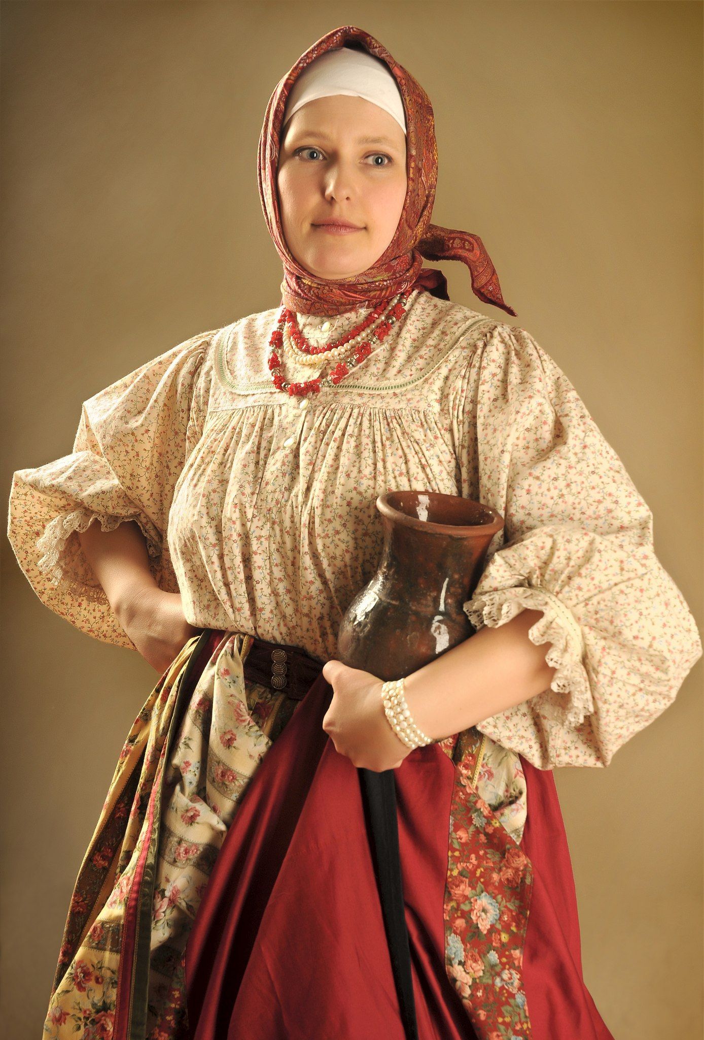 Girls in Slavic costumes in Hubli