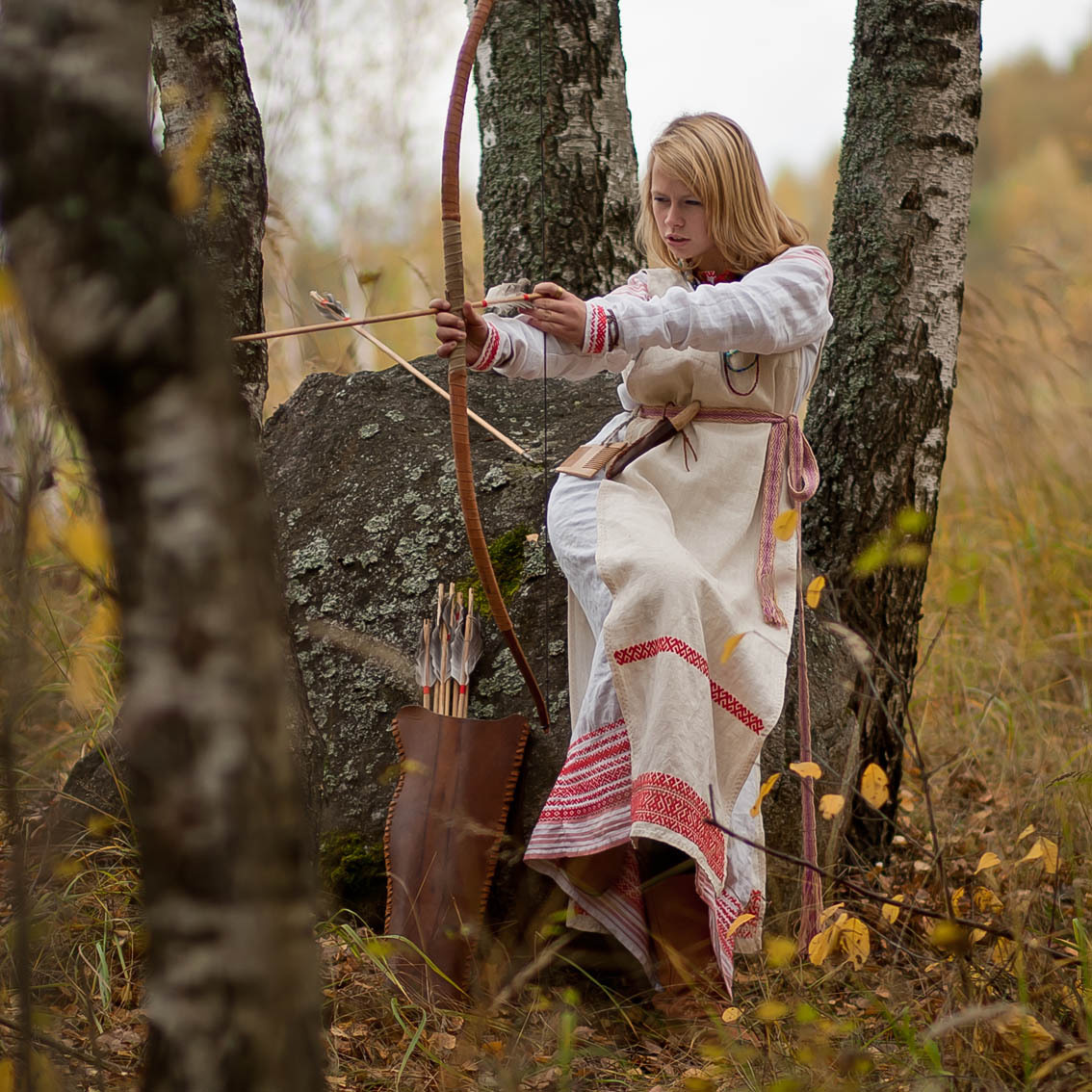 Sexy photo Girls in Slavic costumes in Hubli